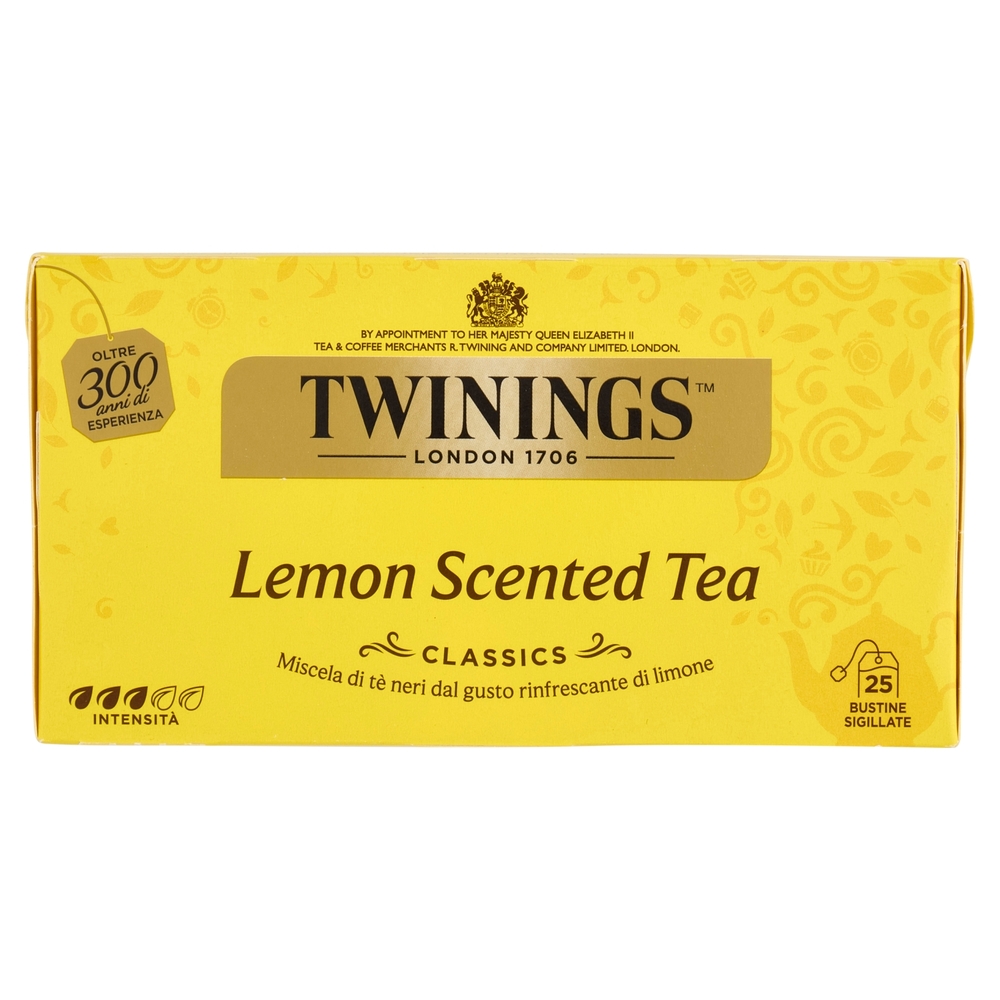 Twinings Lemon Scented Tea Tè Nero 25 filtri +1 omaggio The 52 g