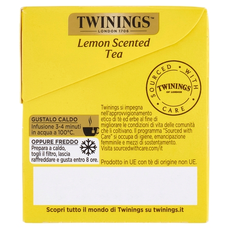 Twinings Lemon Scented Tea Tè Nero 25 filtri +1 omaggio The 52 g