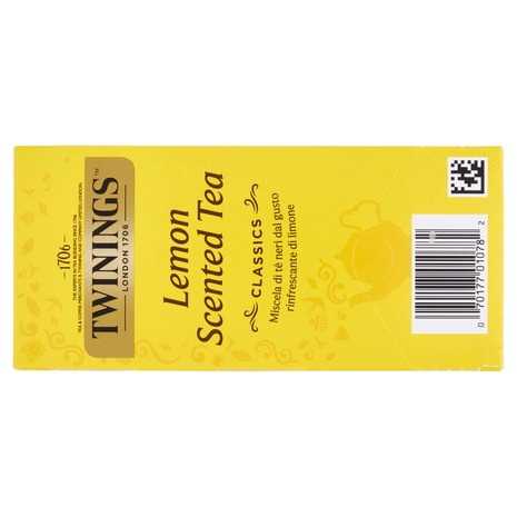 Twinings Lemon Scented Tea Tè Nero 25 filtri +1 omaggio The 52 g