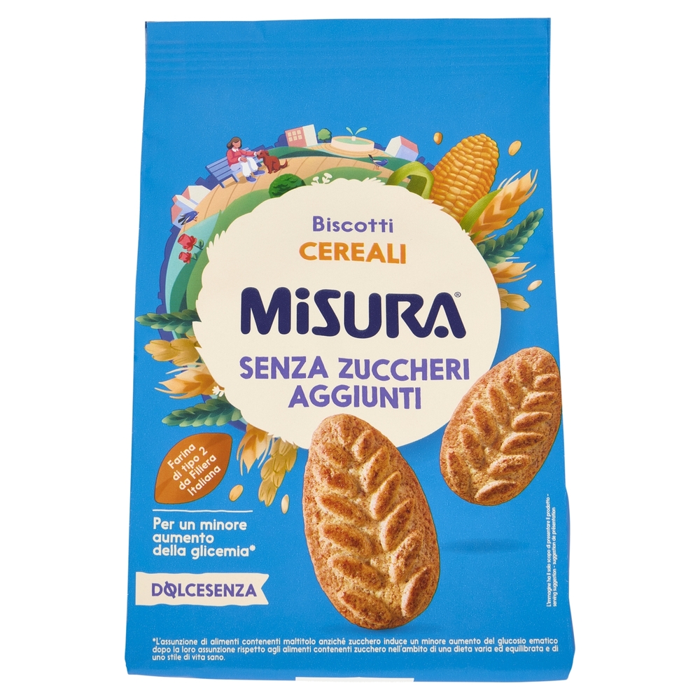 Misura Dolcesenza Biscotti Cereali 300 g