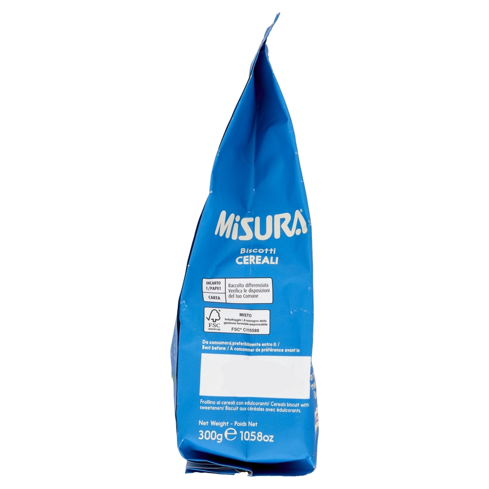 Misura Dolcesenza Biscotti Cereali 300 g