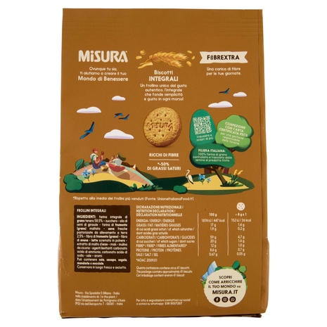 Misura Fibrextra Biscotti Integrali 330 g