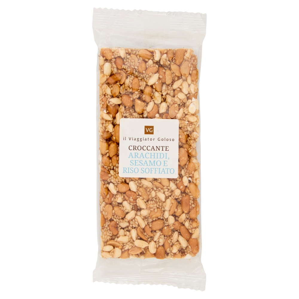 Croccante Arachidi, Sesamo e Riso Soffiato Il Viaggiator Goloso