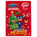 Walcor Calendario dell'Avvento Cioccolato al Latte Christmas Heroes PJ Masks 75 g