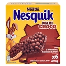 NESQUIK Maxi Choco Barrette di cereali con cioccolato al latte 6 snack da 25 g