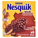 NESQUIK Maxi Choco Barrette di cereali con cioccolato al latte 6 snack da 25 g