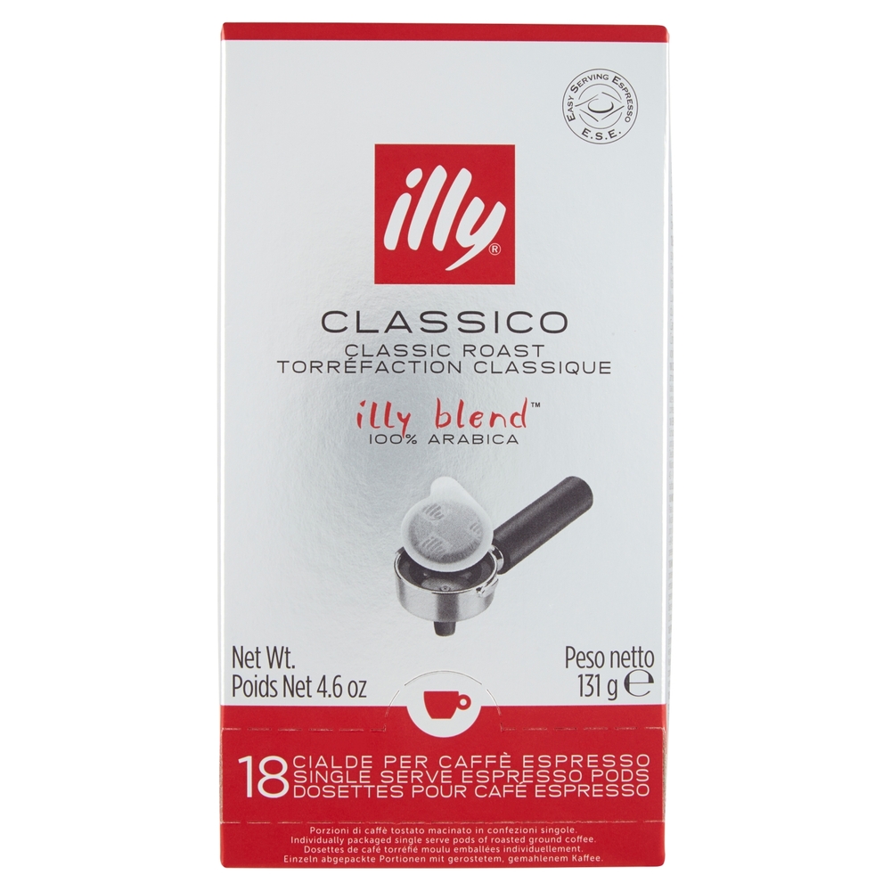 illy Classico 18 Cialde per Caffè Espresso 131 g
