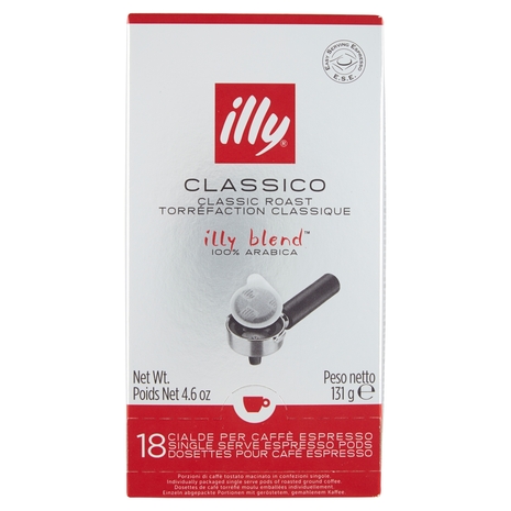 illy Classico 18 Cialde per Caffè Espresso 131 g