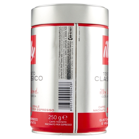 illy Tostato Classico Caffè Macinato Ideale per Espresso 250 g