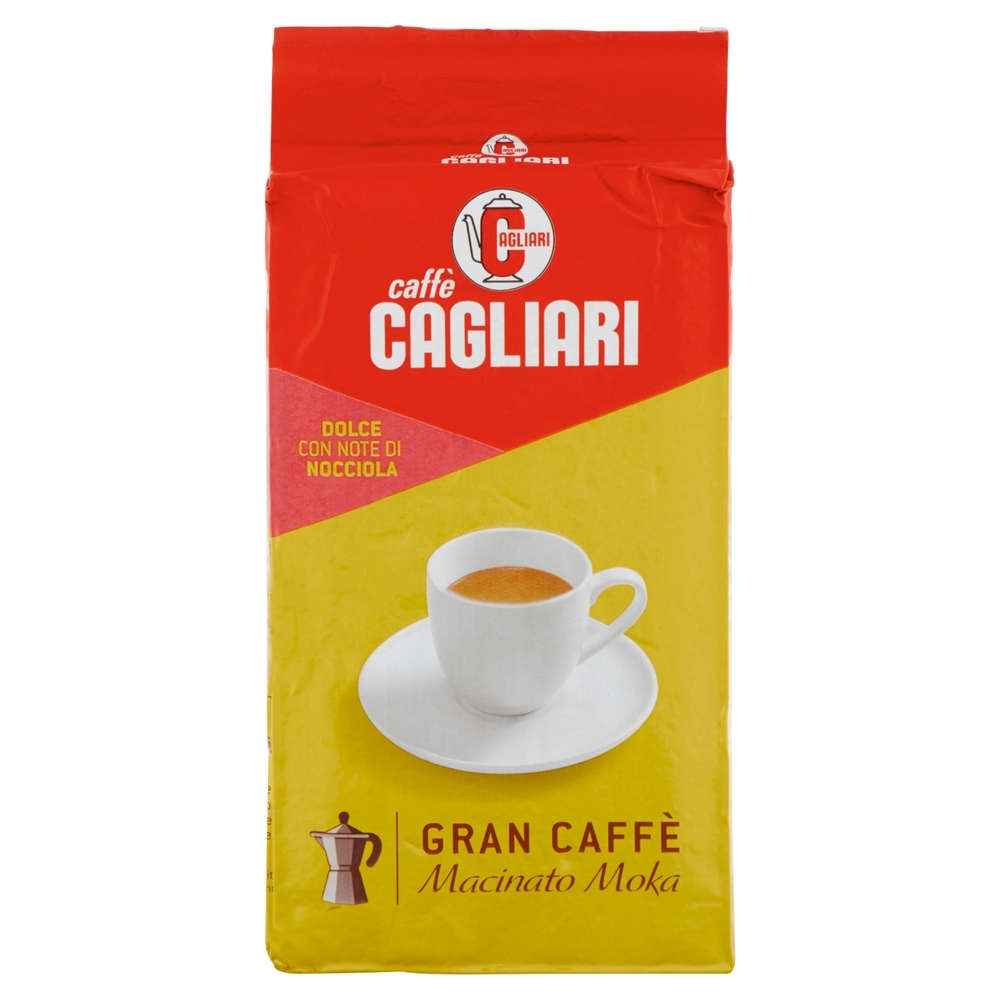 Caffè Cagliari Gran Caffè Macinato Moka Dolce con Note di Nocciola 250 g