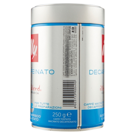 illy Decaffeinato Caffè Macinato Decaffeinato per Tutte le Preparazioni 250 g