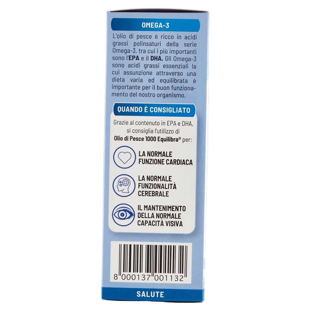 equilibra Olio di Pesce 1000 60 Capsule Vegetali 84,3 g
