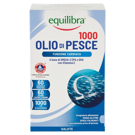 equilibra Olio di Pesce 1000 60 Capsule Vegetali 84,3 g