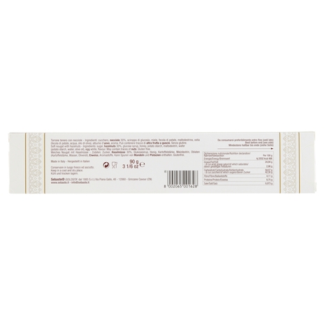 Sebaste Pregiata Selezione Torrone Tenero con nocciole 90 g