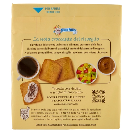 Mulino Bianco Fette Biscottate Dolcifette 315g