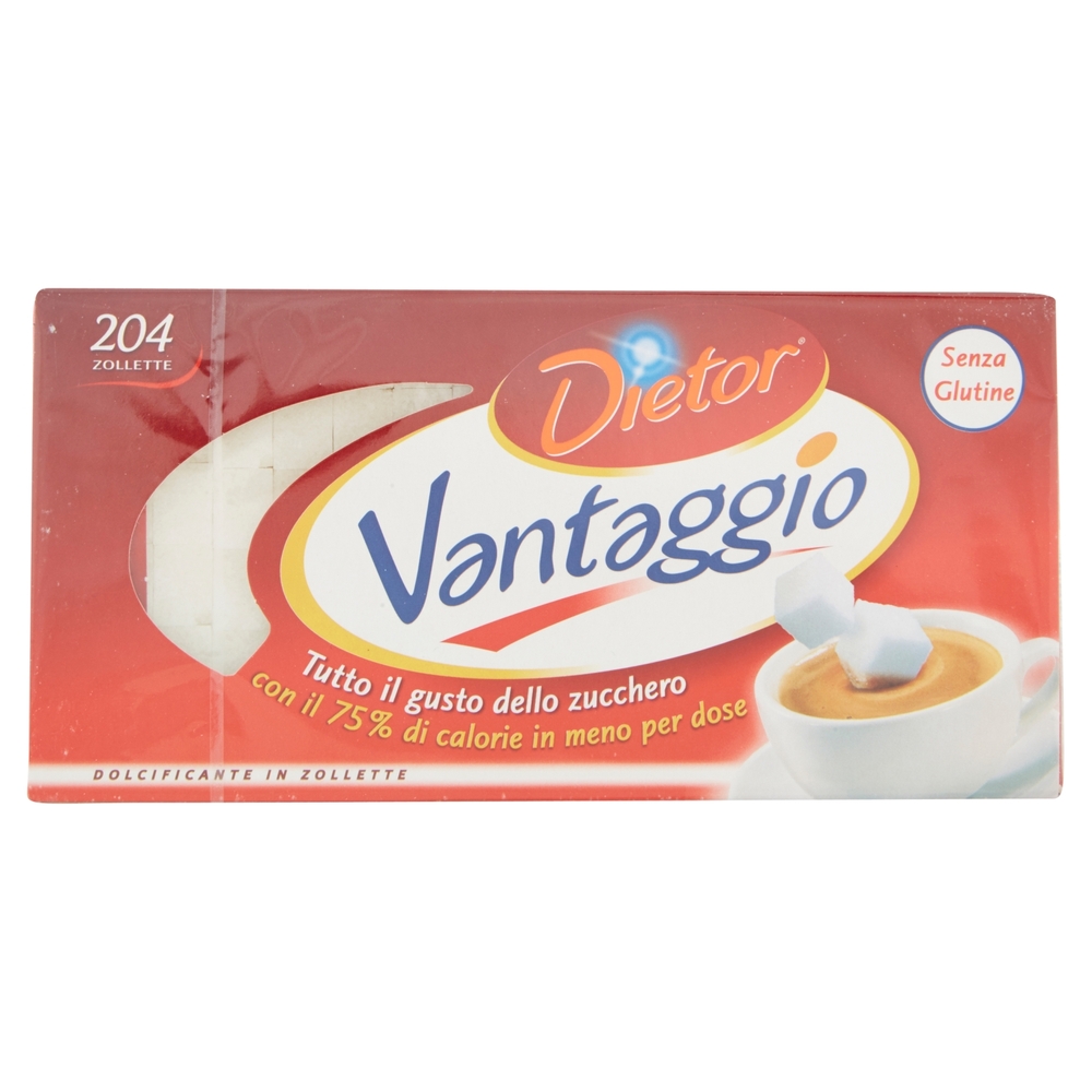 Dietor Vantaggio Dolcificante in Zollette 204 Zollette 290 g