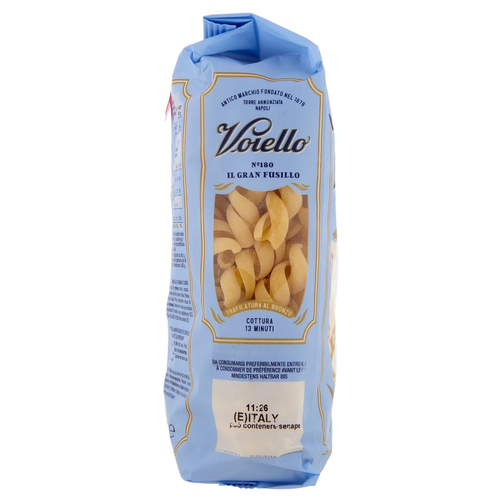 Voiello Pasta Il Granfusillo N°180 grano Aureo 100% italiano Trafilata bronzo 500g