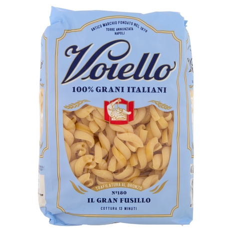 Voiello Pasta Il Granfusillo N°180 grano Aureo 100% italiano Trafilata bronzo 500g
