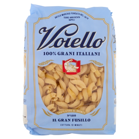 Voiello Pasta Il Granfusillo N°180 grano Aureo 100% italiano Trafilata bronzo 500g