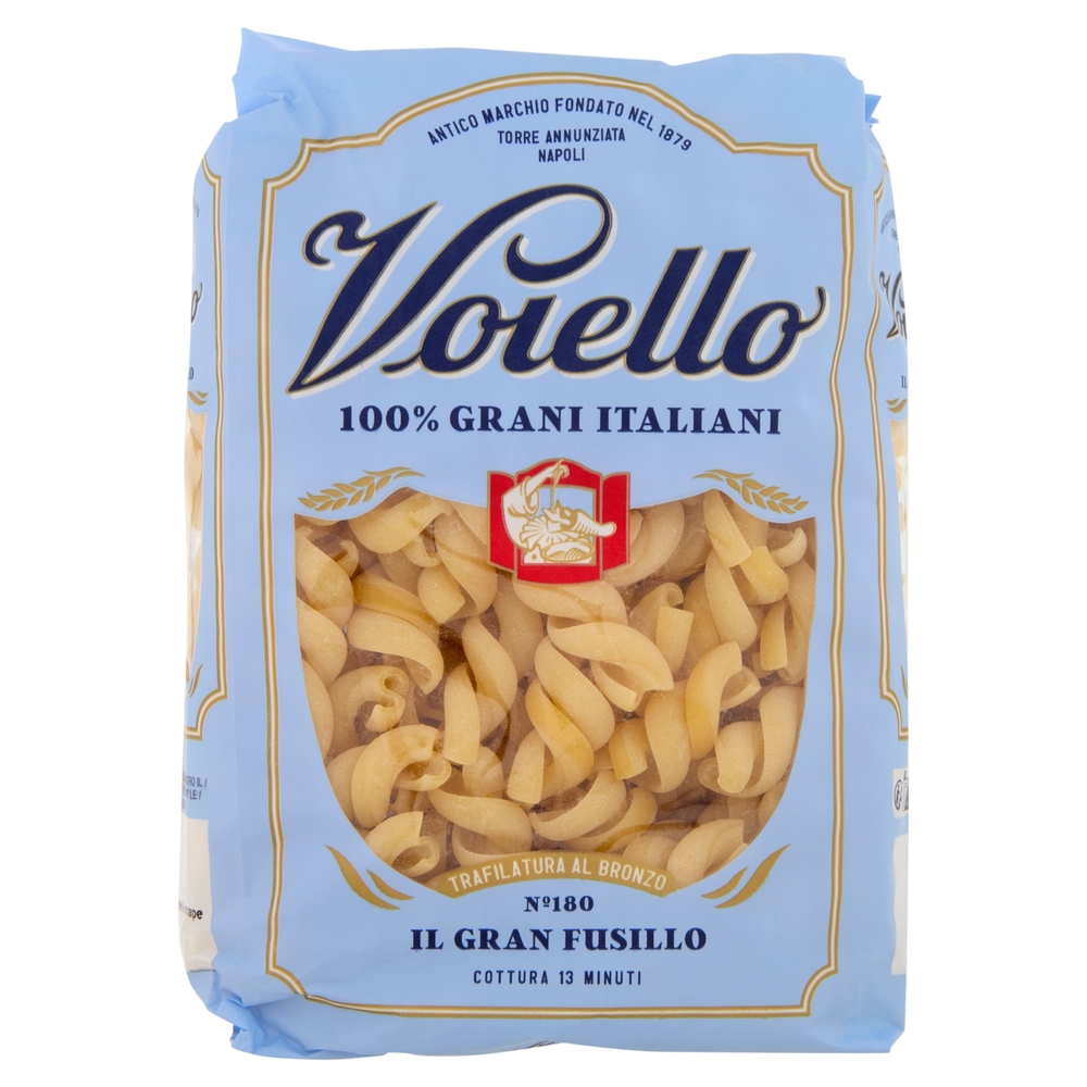 Voiello Pasta Il Granfusillo N°180 grano Aureo 100% italiano Trafilata bronzo 500g