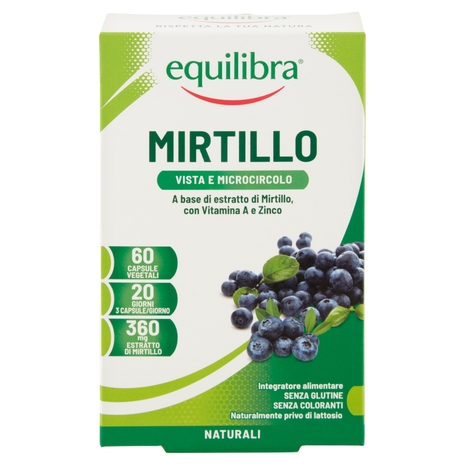 equilibra Mirtillo Vista e Microcircolo 60 Capsule Vegetali 26 g