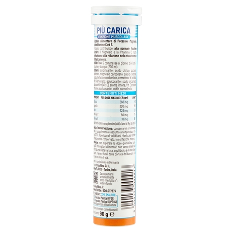 equilibra Più Carica Funzione Muscolare 20 Compresse Effervescenti 90 g