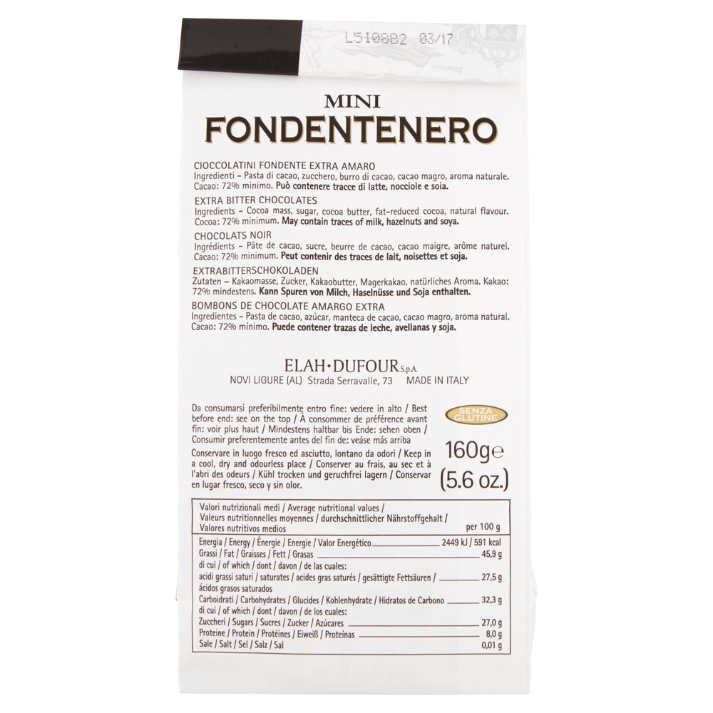 Novi Mini Fondentenero 160 g
