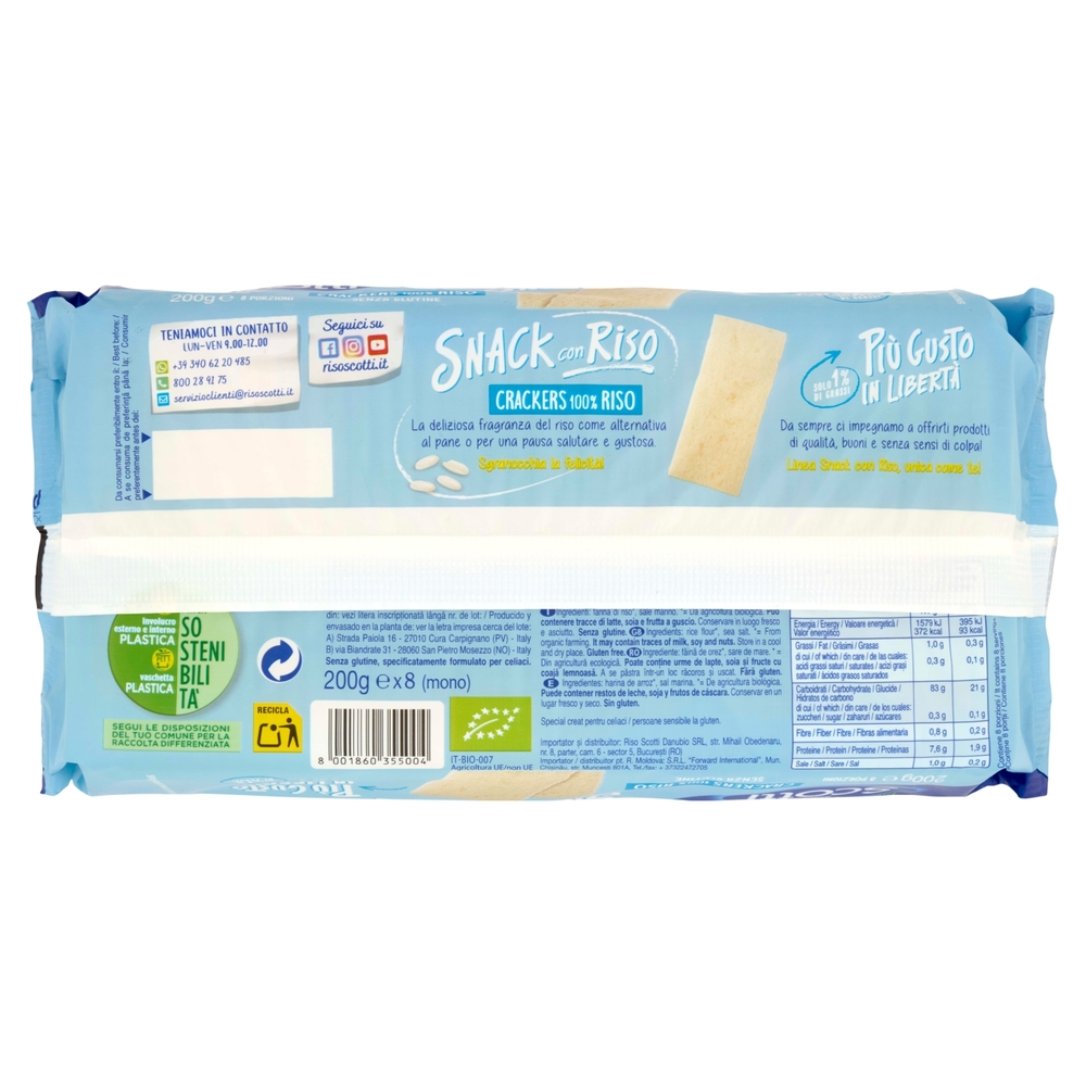 Riso Scotti i Bio Leggeri** Crackers 100% Riso* 200 g