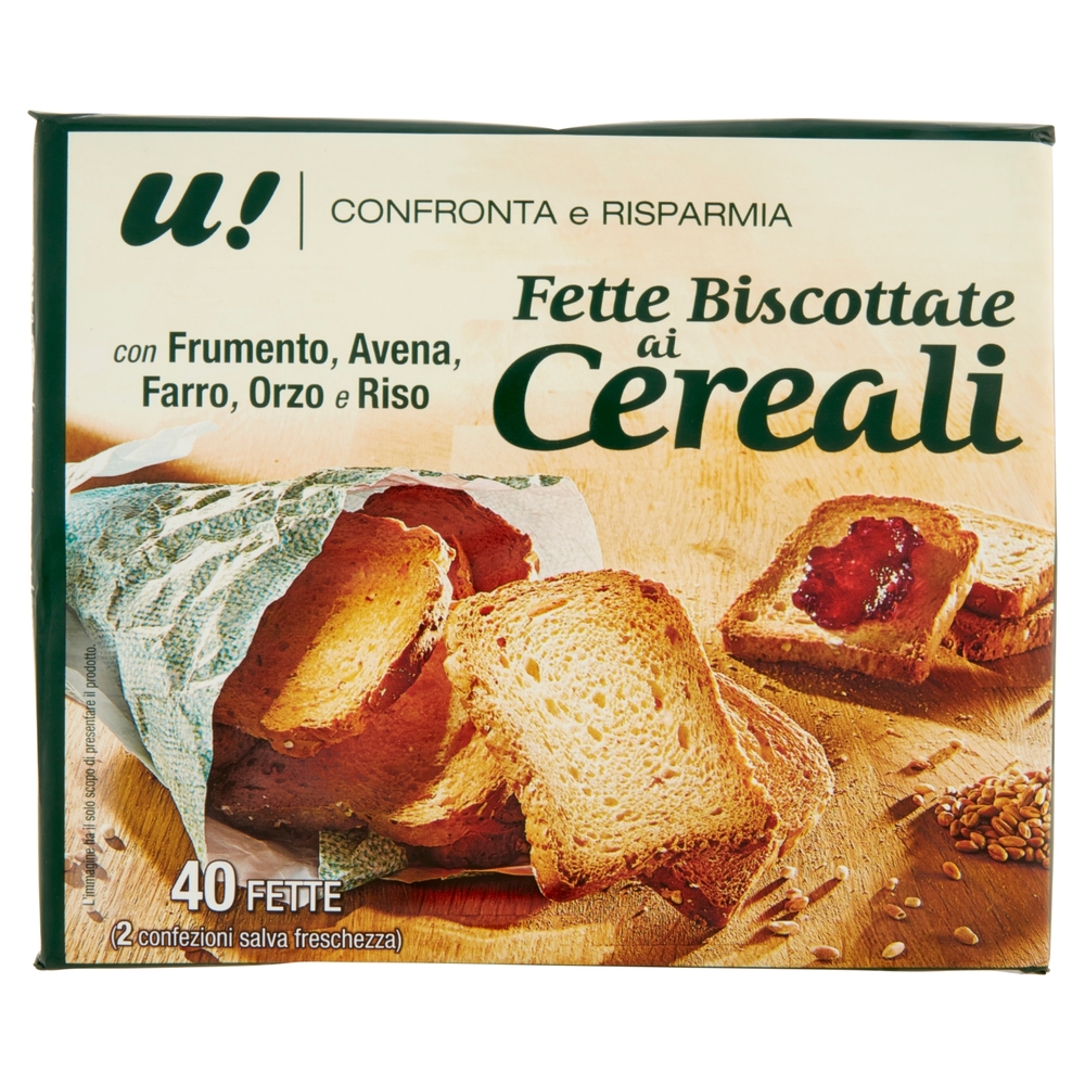 Fette Biscottate ai Cereali U! Confronta e Risparmia
