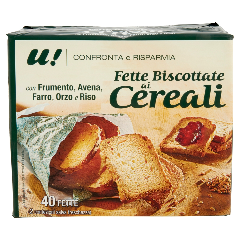 Fette Biscottate ai Cereali U! Confronta e Risparmia