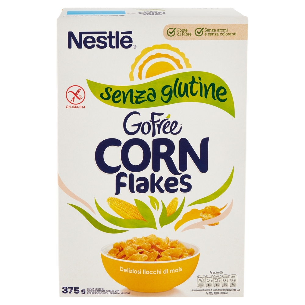 GO FREE Corn Flakes Fiocchi di mais senza glutine 375 g