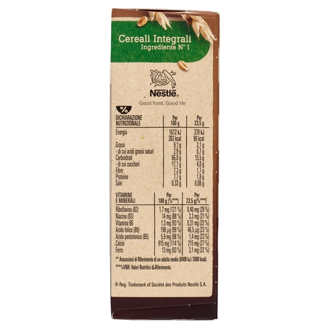 FITNESS Chocolate Barrette Cereali Integrali con Cioccolato al Latte 6 pezzi da 23,5 g