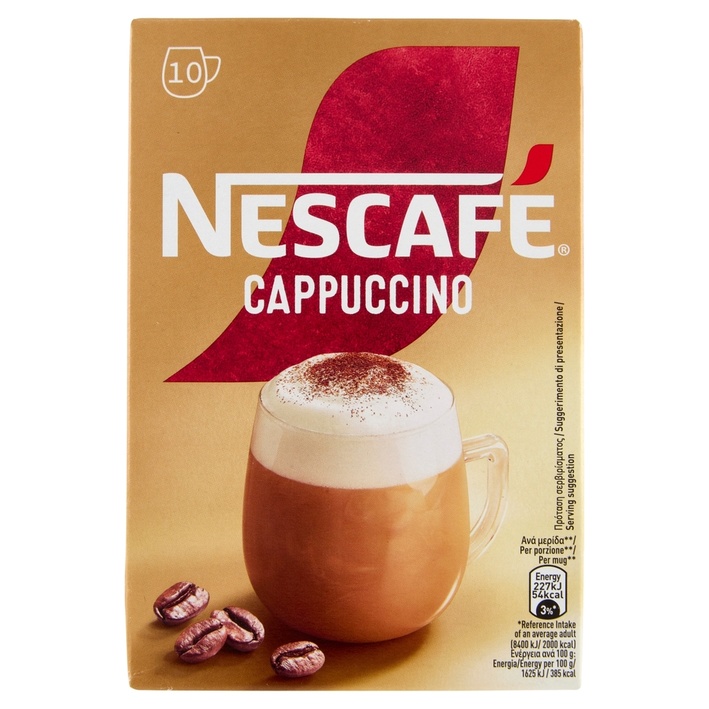 NESCAFÉ Cappuccino Solubile, 10 Bustine 140g