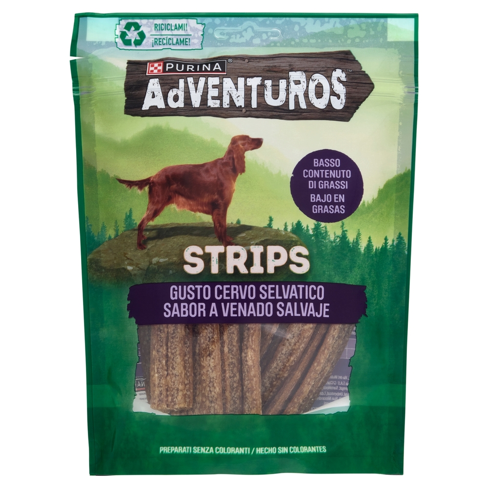 PURINA ADVENTUROS Strips Cervo Selvatico 90g