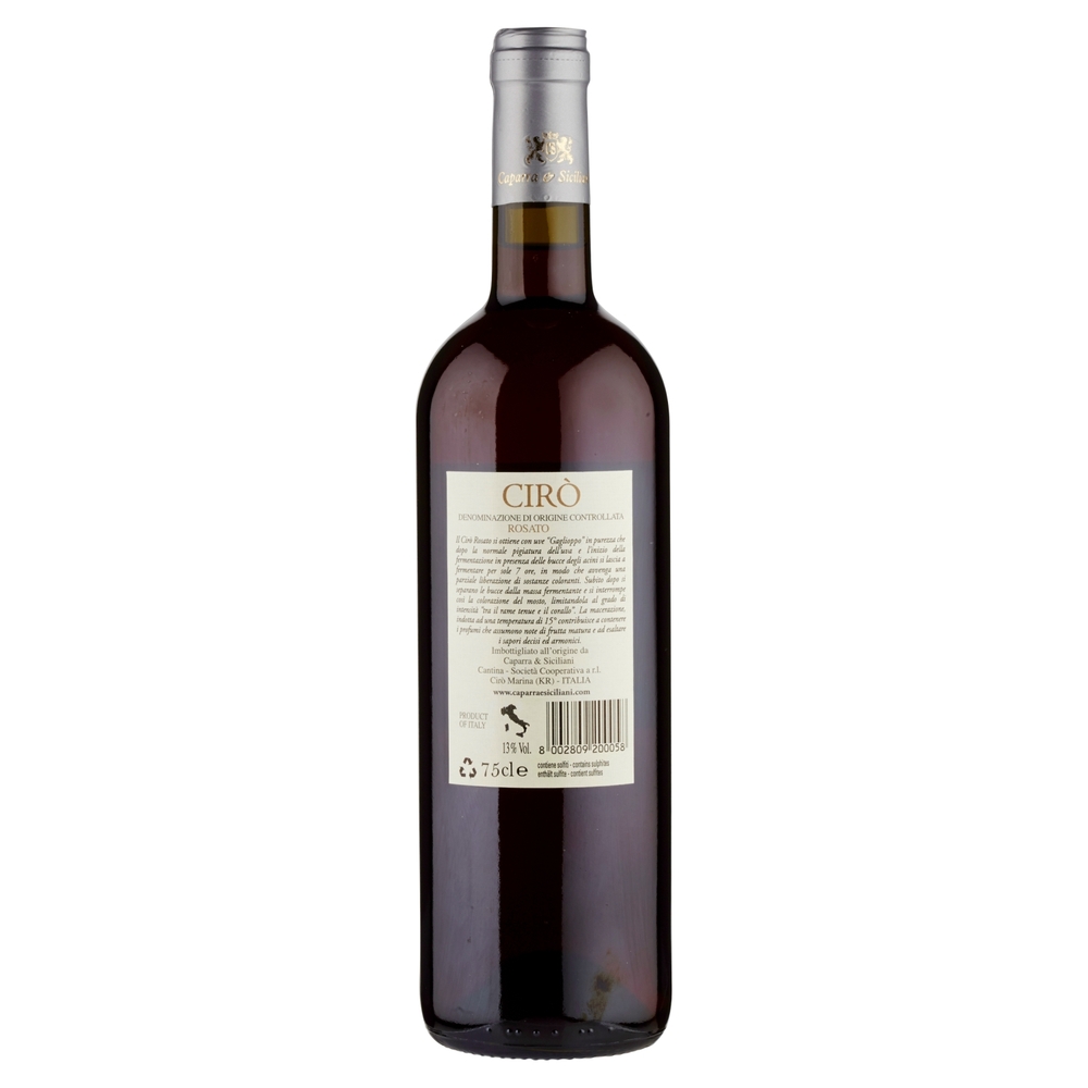 Caparra & Siciliani Cirò DOC Rosato 75 cl