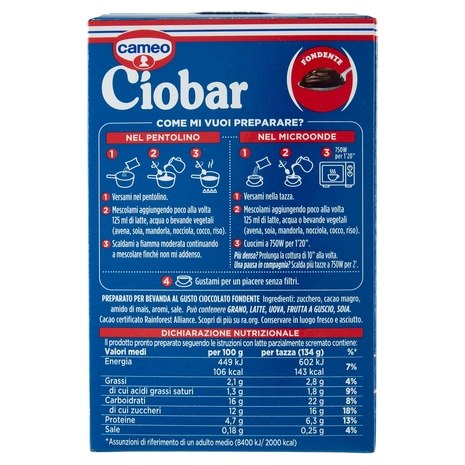 cameo Ciobar Fondente 5 x 23 g