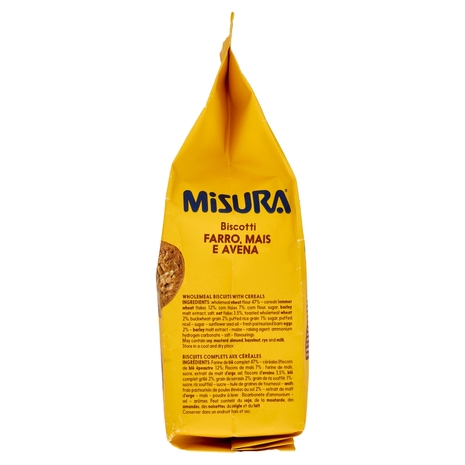 Misura Multicereali Biscotti Farro, Mais e Avena 330 g