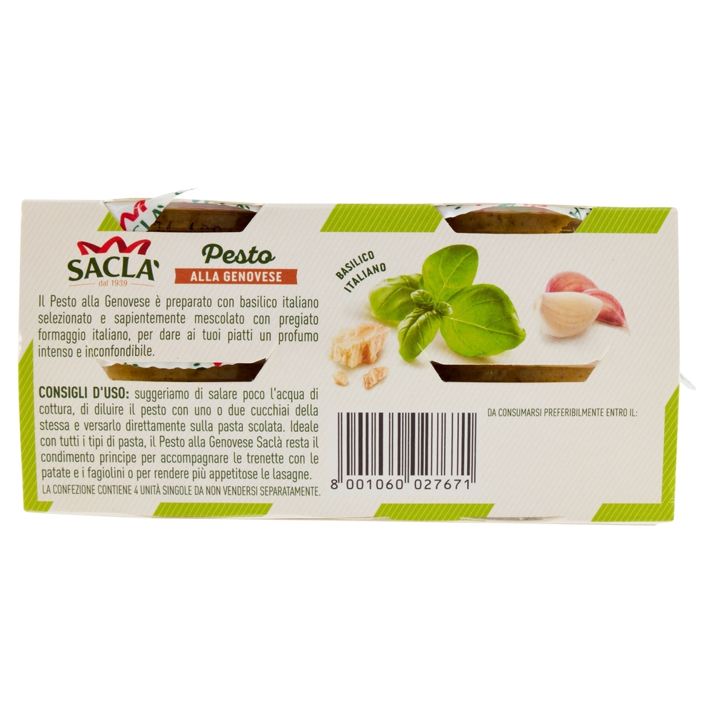 Saclà Pesto alla Genovese 4 x 45 g