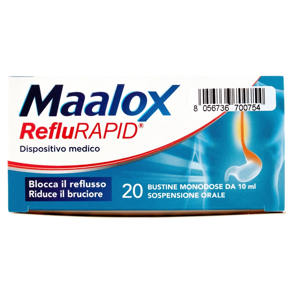 Maalox RefluRapid Bustine Monodose 20 x 10 ml