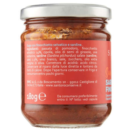 Santoro Sugo Sarde e Finocchietto 180 g
