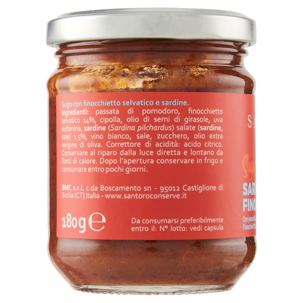 Santoro Sugo Sarde e Finocchietto 180 g