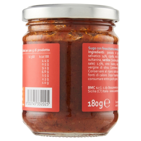 Santoro Sugo Sarde e Finocchietto 180 g