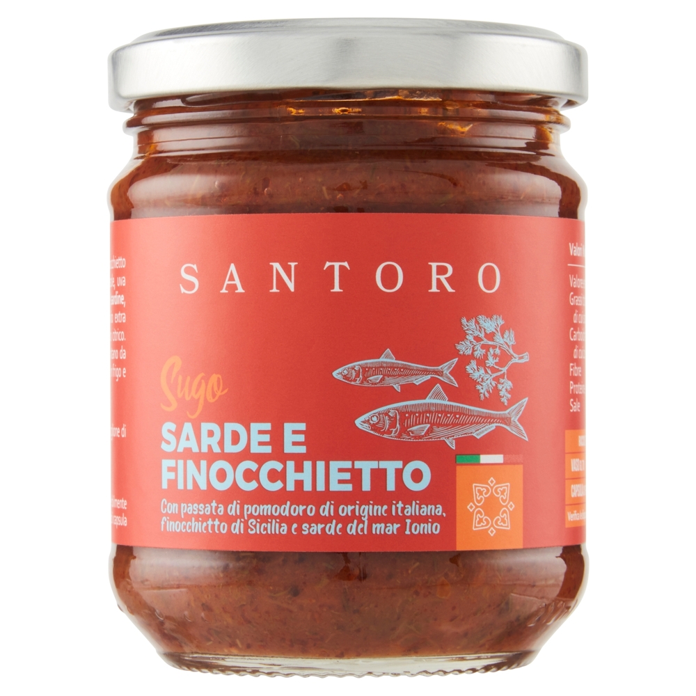 Santoro Sugo Sarde e Finocchietto 180 g