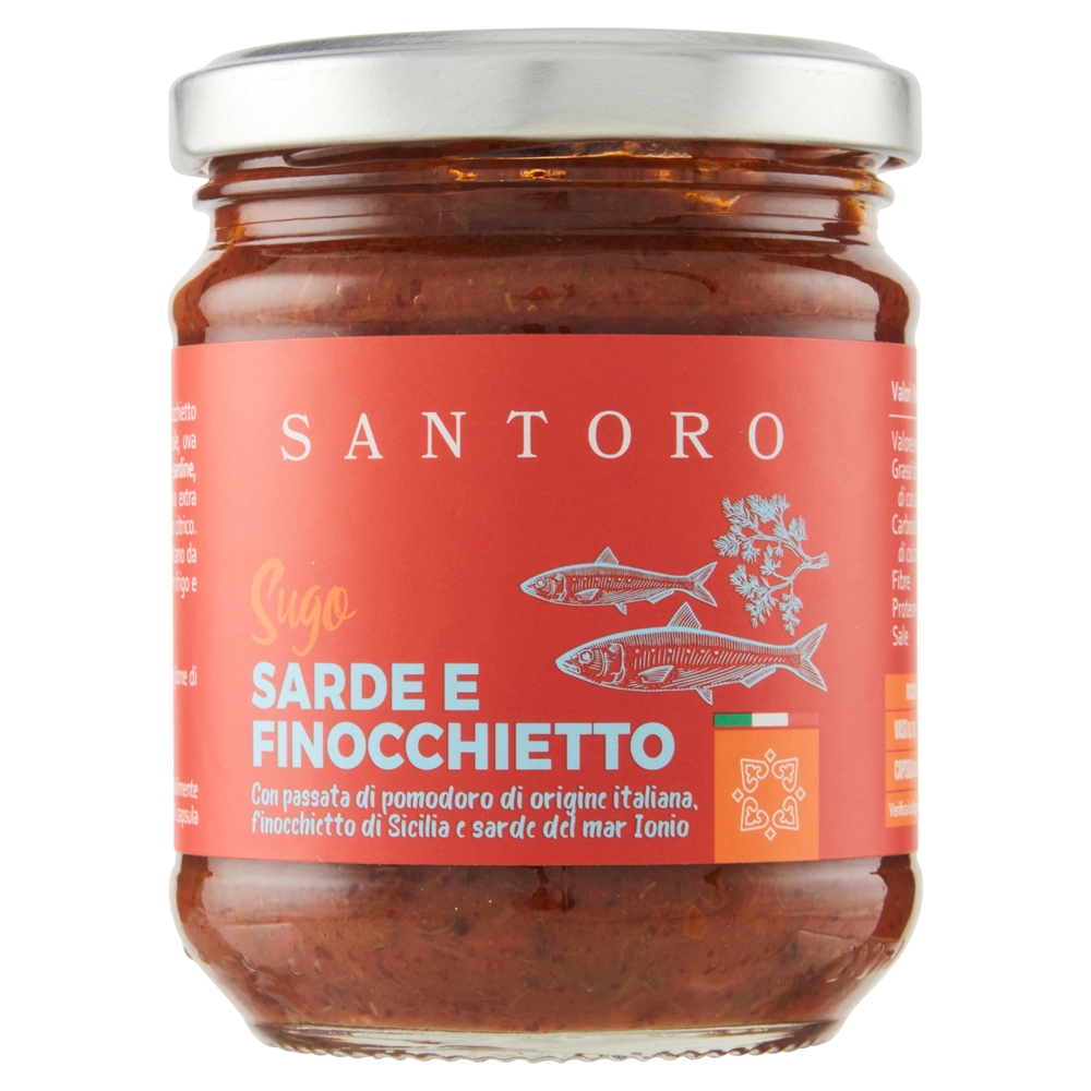 Santoro Sugo Sarde e Finocchietto 180 g