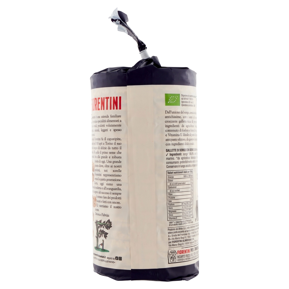 Fiorentini le Originali Gallette Bio Sorgo e Canapa 120 g