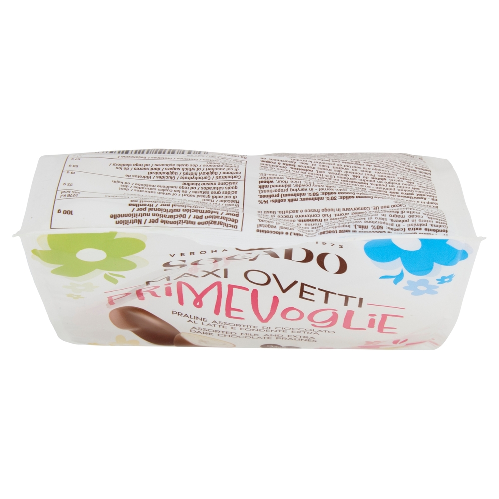 Socado Maxi Ovetti Prime Voglie Praline Assortite di Cioccolato al Latte e Fondente Extra 400 g