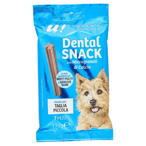 Dental Snack Cane Piccolo con Microgranuli di Calcio U! Confronta e Risparmia