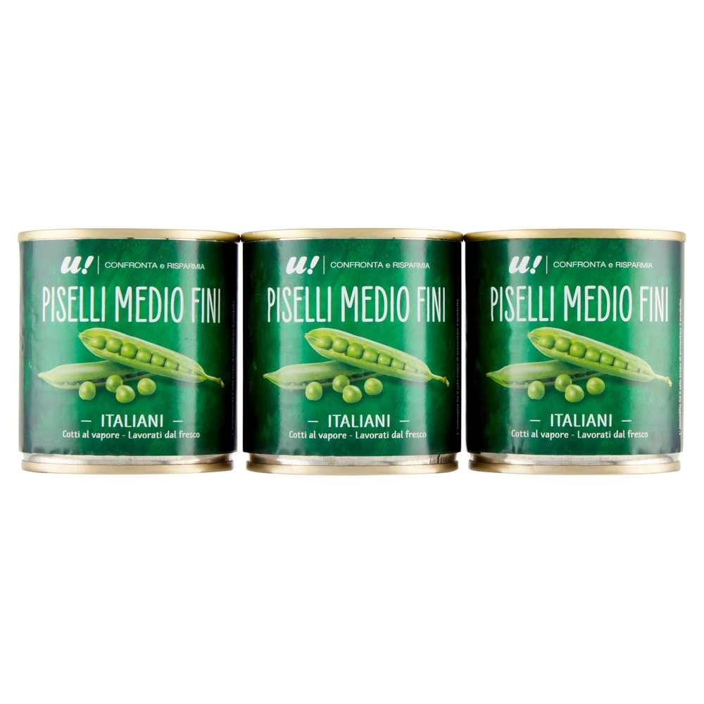 Piselli Medio Fini 3x160G U! Confronta e Risparmia
