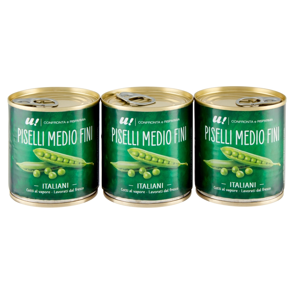 Piselli Medio Fini 3x160G U! Confronta e Risparmia