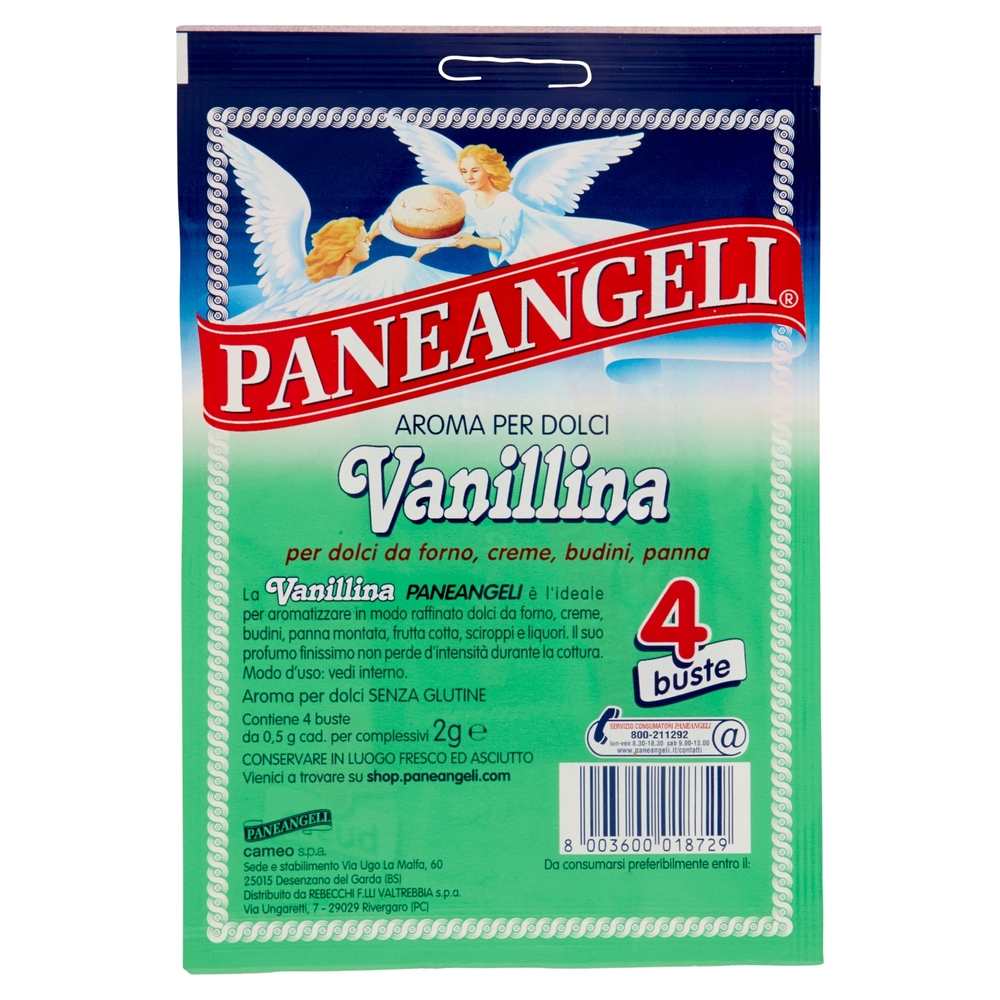 PANEANGELI Aroma per Dolci Vanillina 4 x 0,5 g